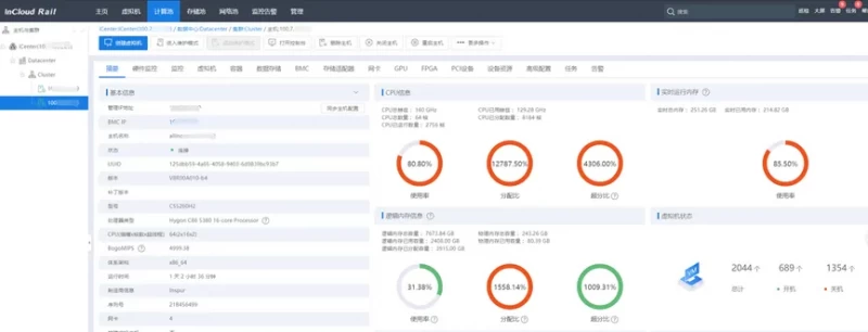首发内存分层，实现数倍内存超分！浪潮云海InCloud Rail V8.0 全新特性来袭