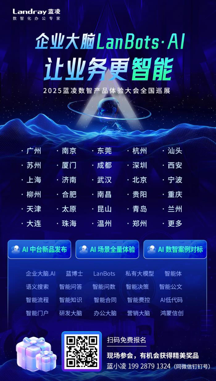 AI中台驱动！蓝凌金融AI数智化办公方案强势来袭