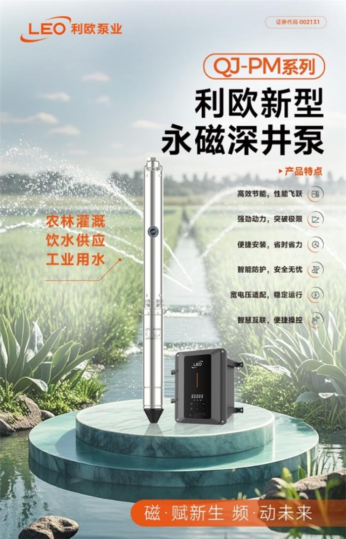 利欧QJ-PM永磁深井泵：直击用户痛点，重塑行业标杆