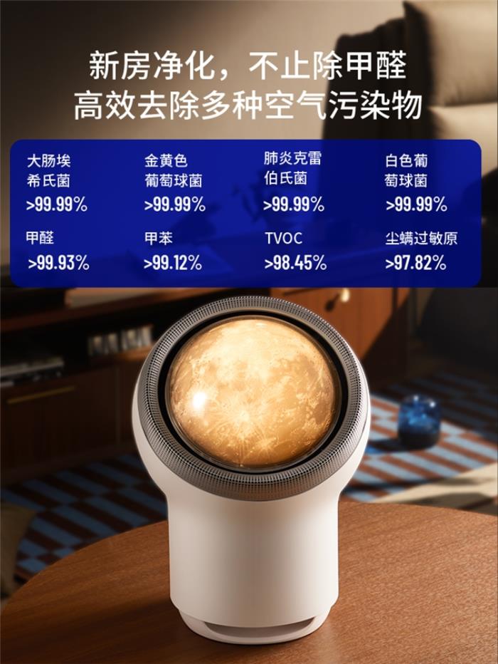 爱迪生Mars空气净化器：创新科技邂逅星球美学，重塑健康生活空间
