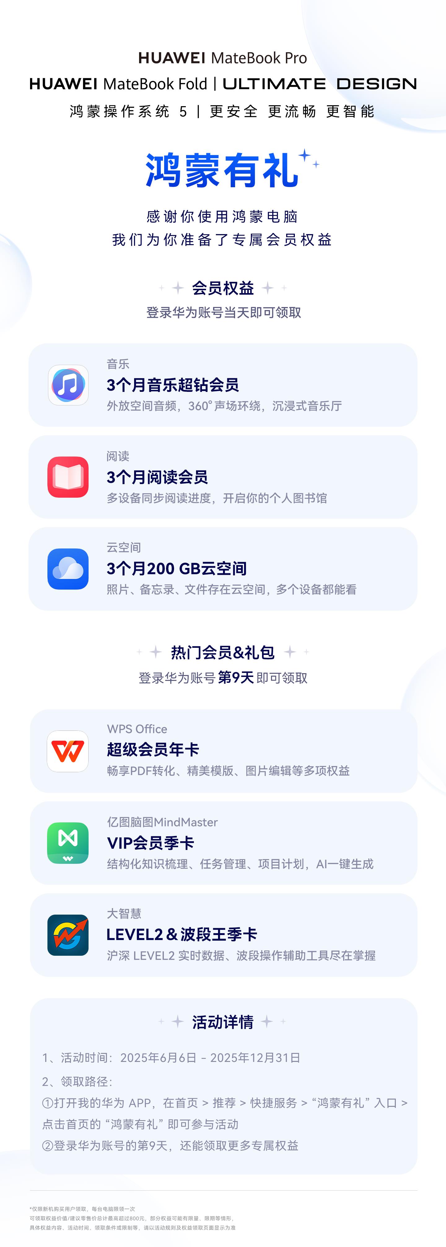 华为Petal One套餐全新上线，追热剧、听新歌、看好书一个会员满足你！