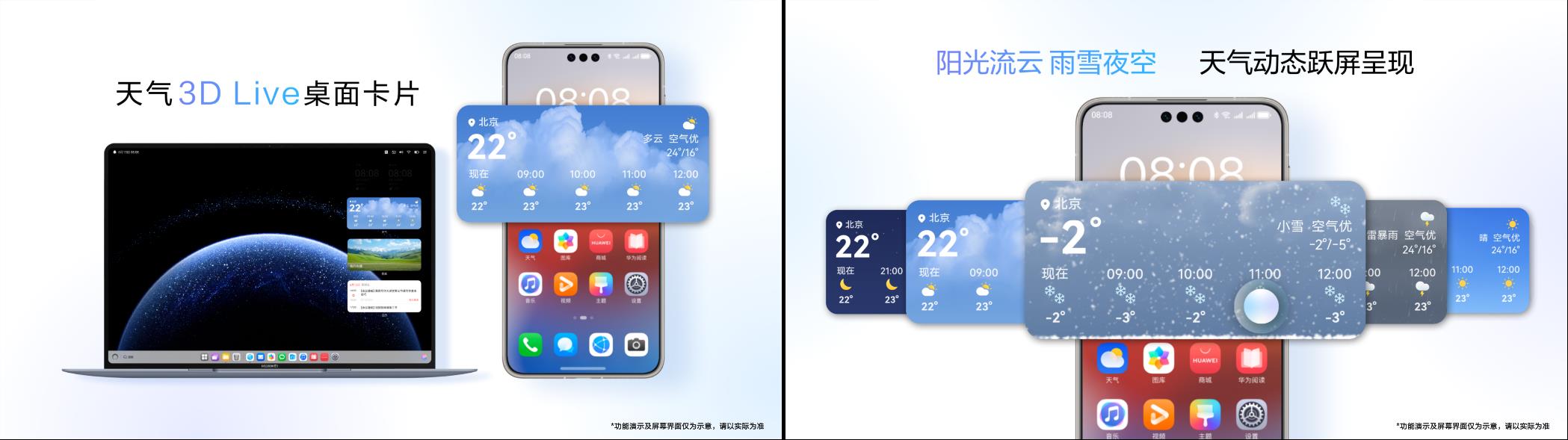 哗啦啦啦桌面在下雨？华为天气新动效让风雨雷电跃然屏上