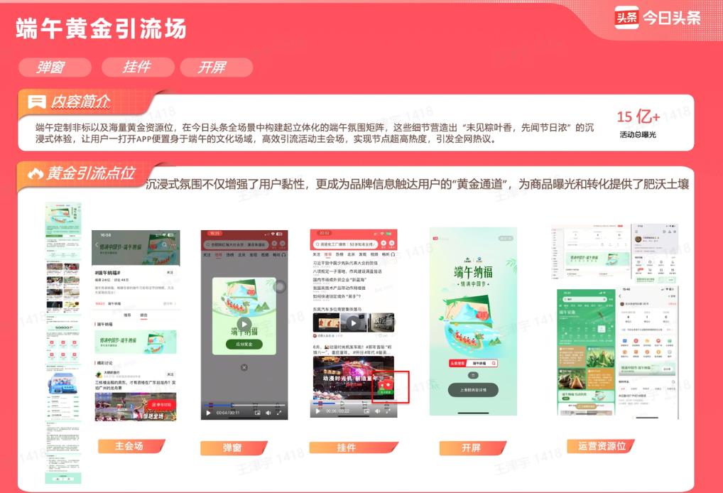 粽叶飘香，端午焕新，今日头条「端午纳福」，以15亿曝光助推品牌增长
