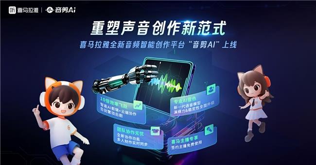 喜马拉雅上线“音剪AI”，“云端协作+多元AI音色”高效赋能音频创作