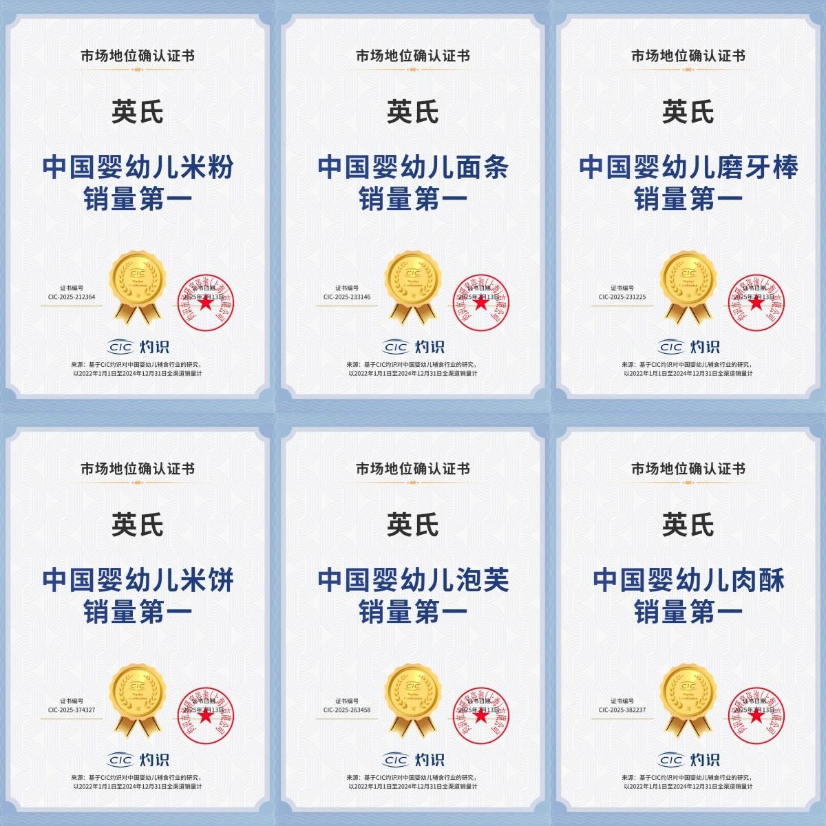 英氏蝉联中国婴幼儿辅食销量冠军,匠心铸就分阶喂养行业标杆