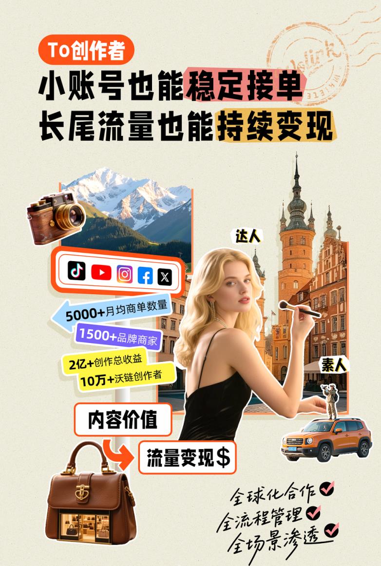 品牌营销不再难，沃链Wolink一站式连接品牌方与创作者