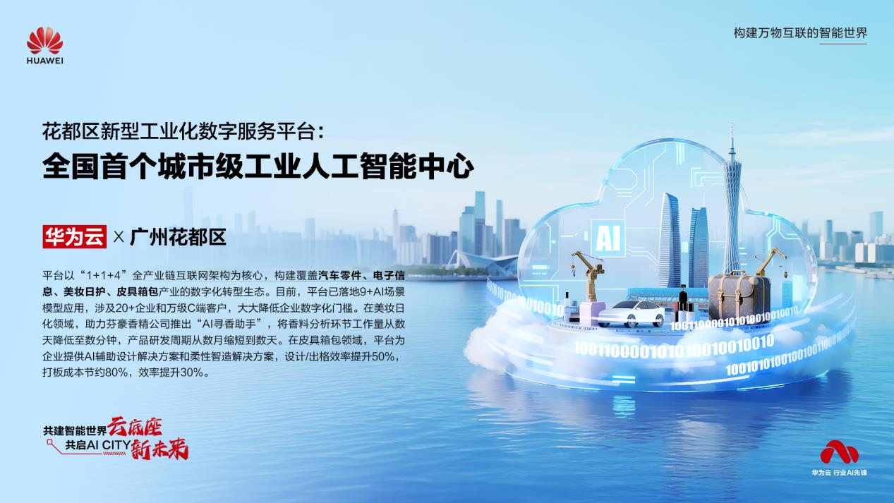 2025世界人工智能大会举办，华为云AI CITY五大案例谱绘城市发展新未来