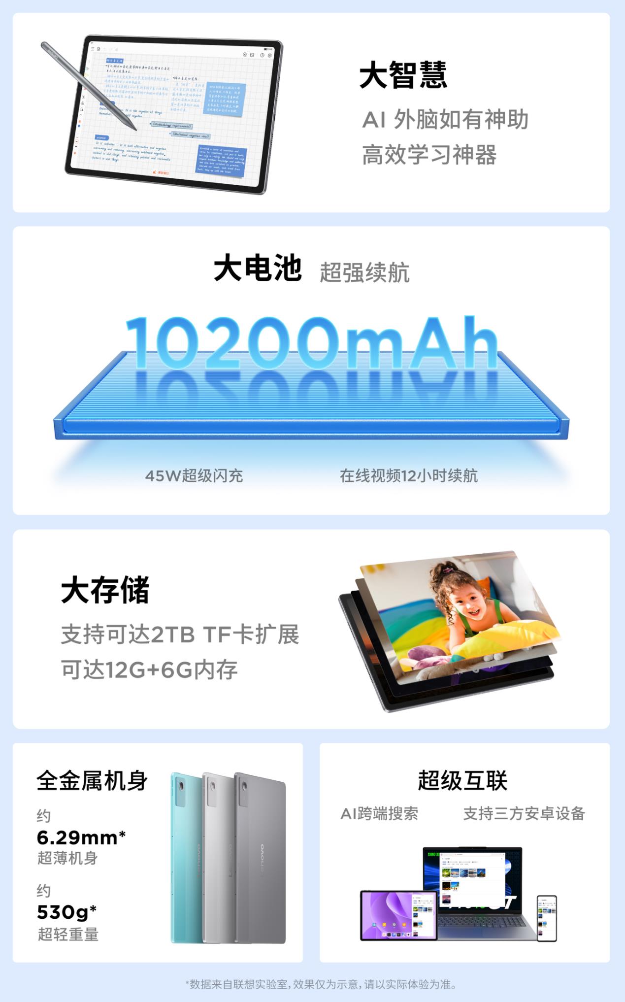联想小新平板Pro GT预约开启，到手价1599元起，晒单送联想手写笔pro