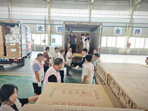 爱心守护慈善基金会驰援密云暴雨受灾地区物资已抵达